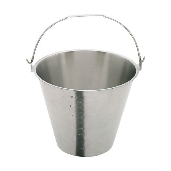 スギコ ステンレスバケツ目盛付 12L 18－8 SH-549-13NBM 1個