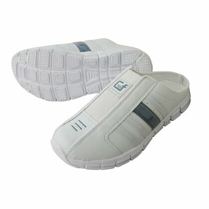 紳士クロッグスニーカー ホワイト×シルバー M(24.5~25.0) MK870 1