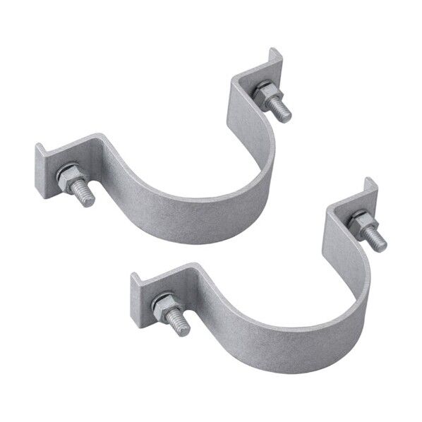 標識取付平リブ用金具