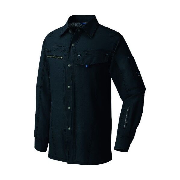 長袖シャツ(男女兼用) 010ブラック M 30435 1