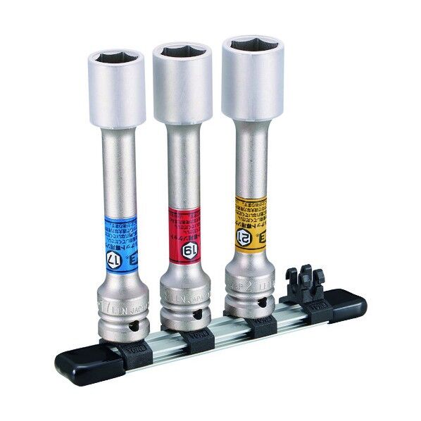 プロテクター付インパクト用薄形ロングホイルナットソケットセット