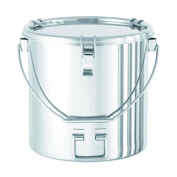 日東 吊り下げ式下部折りたたみ取っ手付密閉容器(クリップ式/FKM) 4L CTBDF-18/PFA 1個