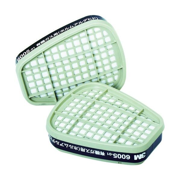 3M(スリーエム) 有機ガス用吸収缶(ホルムアルデヒド用) 6005 6005 2個...