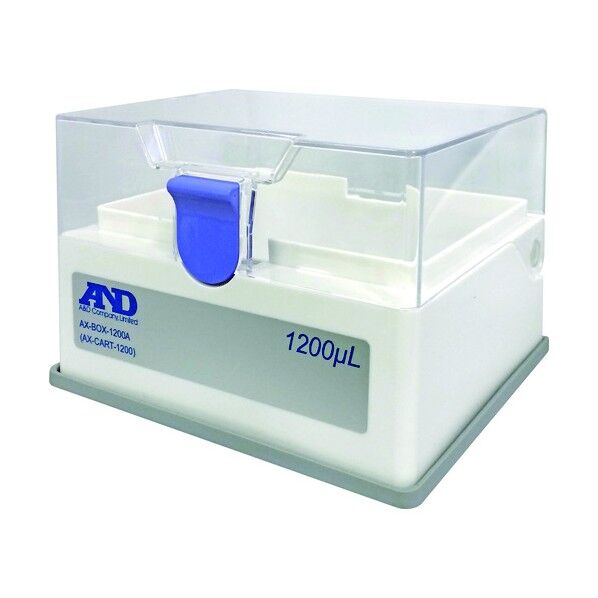 空ボックス(ロック付き)1200μL用 AX-BOX-1200A 163 x 116 x 127 mm AXBOX1200A 8503 1点