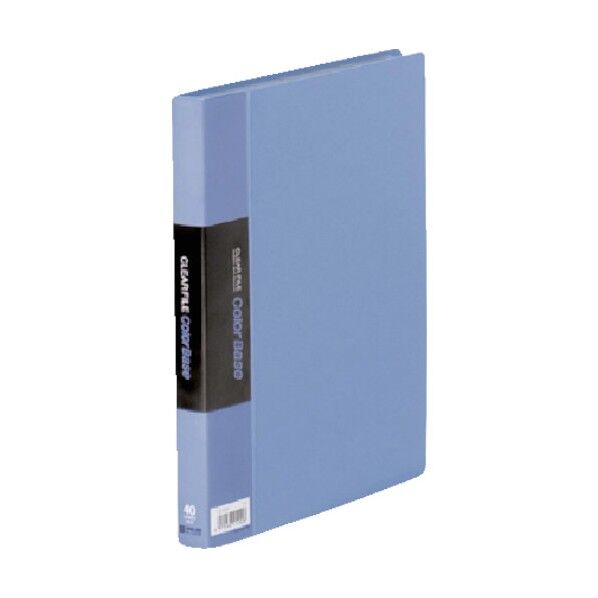 キングジム クリアーファイルカラーベースW 青 122CWBLUE 1個