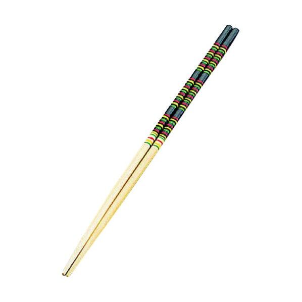 竹製 歌舞伎菜箸 黒 39cm 黒 39cm ASI7503 1個