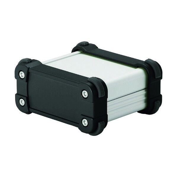 コーナーガード付アルミケースIP65防水タイプ シルバー/ブラック EXW7-3-6SB 1点