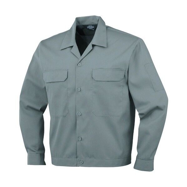 開襟長袖ブルゾンA-6651 3 グレー EL A-6651-3-EL 1点