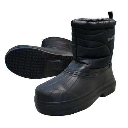 防寒ビーンブーツ(プラ先芯入) 裏ボア付 ブラック M MK630 1