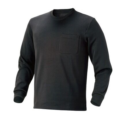 裏起毛 リッチボアシャツ 長袖クルーネック