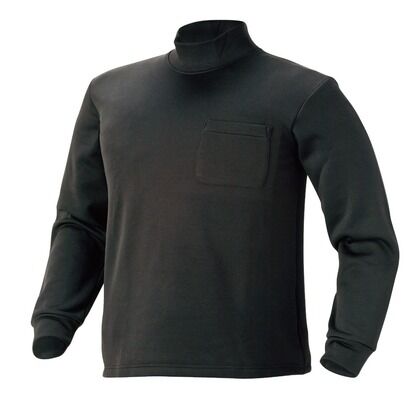 裏起毛 リッチボアシャツ 長袖ハイネック