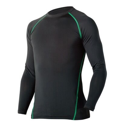 虫除けシャツ　クルーネック 黒 M No6700 1