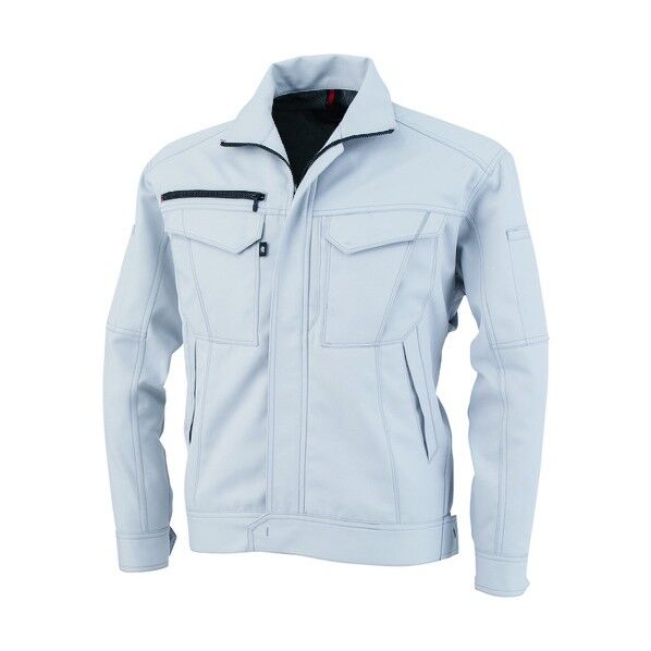 長袖ブルゾン シルバー 5Lサイズ A-8071-3-5L 1点