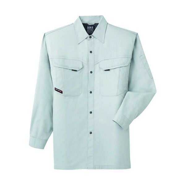 夏 長袖シャツ ナノアース色 Lサイズ WA10499-7-L 1点