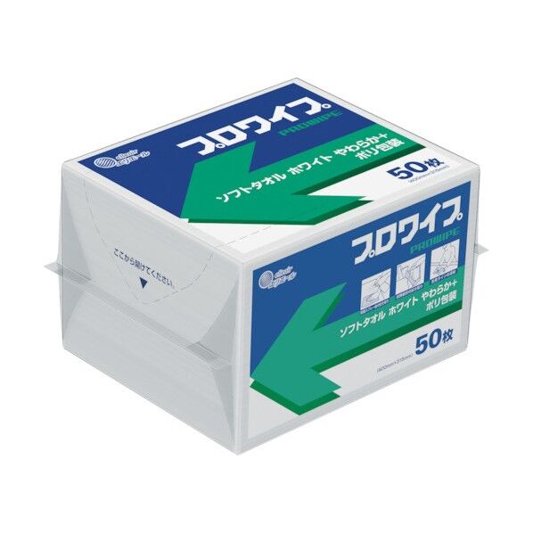 プロワイプ ソフトタオルホワイトやわらか+ ポリ包装 823354 1点