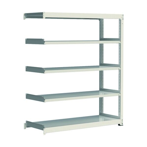 中量ラック(300kgタイプ・3段タイプ) 連結型・高サ1200mm ホワイト M3R1845125 1点