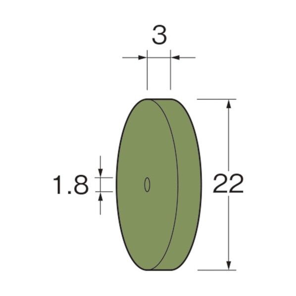 ホイール型セラミックゴム砥石粒度(#):220高さ(mm)3.0 R5323 10枚