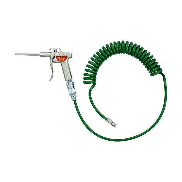 コイルエアダスターガンセット 配管取り出し下向タイプ ロングノズル