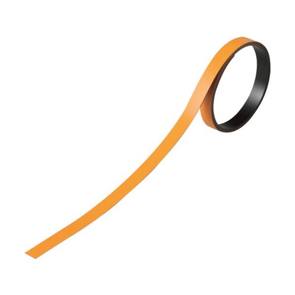 テープ状カラーマグネット マグネ10YR オレンジ 10mm×1m×0.8mm 312015 3本