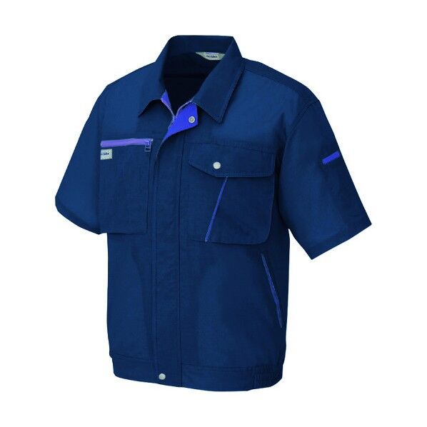 イエッち！おすすめ！！ 半袖ブルゾン（男女兼用） 008ネイビー SS 231 1