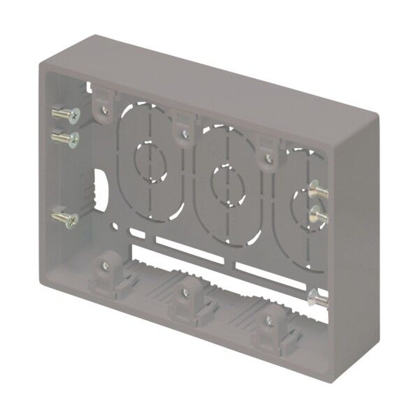 ニュー・エフモール付属品 露出ボックス 3個用 浅型