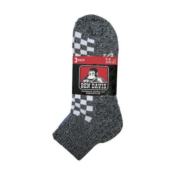 BD A301靴下クォーター3P(杢チェッカー) 189734 1点