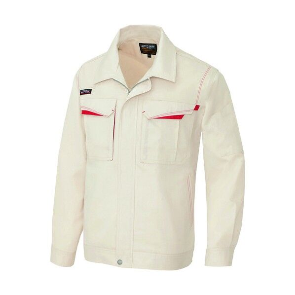 長袖サマーブルゾン(男女兼用)AZ5550-002ベージュ×ワインレッド4L 002ベージュ×ワインレッド 4L 5550 1