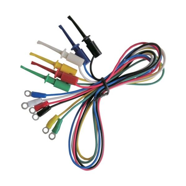 端子付テストリード(丸端子⇔ICクリップ)