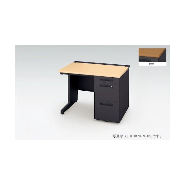 両袖デスク ロングレール仕様 XEHH127H-S-BMW 1点