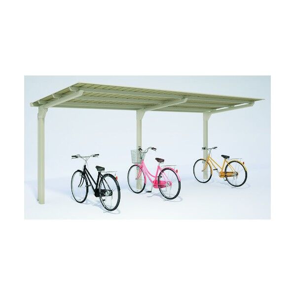 ※法人専用品※ダイケン 自転車置場サイクルロビー 連結型スチール屋根 間口2400 CY-LFKR2420-U-S 1点