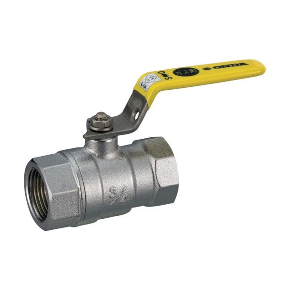 ねじボールガス栓G型(黄銅) Rcねじ×Rcねじ