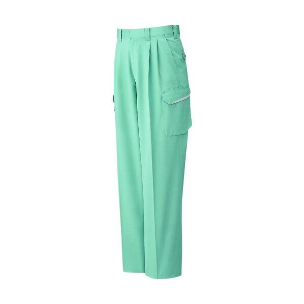 夏 ツータックカーゴパンツ グリーン色 100サイズ WA10475-7-100 1点
