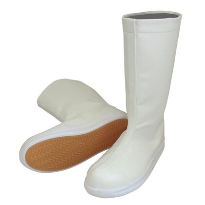 先芯入り厨房シューズ(ロングタイプ) 白 21.5 #5400 1
