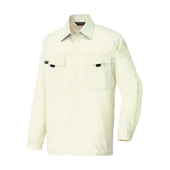 長袖シャツ（男女兼用）（薄地） 001アイボリー 5L 5575 1