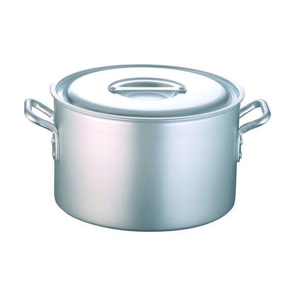 アルミニウム寸胴鍋(蓋付) 半寸胴鍋