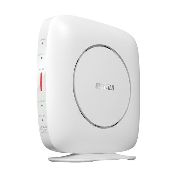 無線LAN親機 11ax/ac/n/a/g/b 2401＋800Mbps ホワイト WSR-3200AX4S-WH 1点