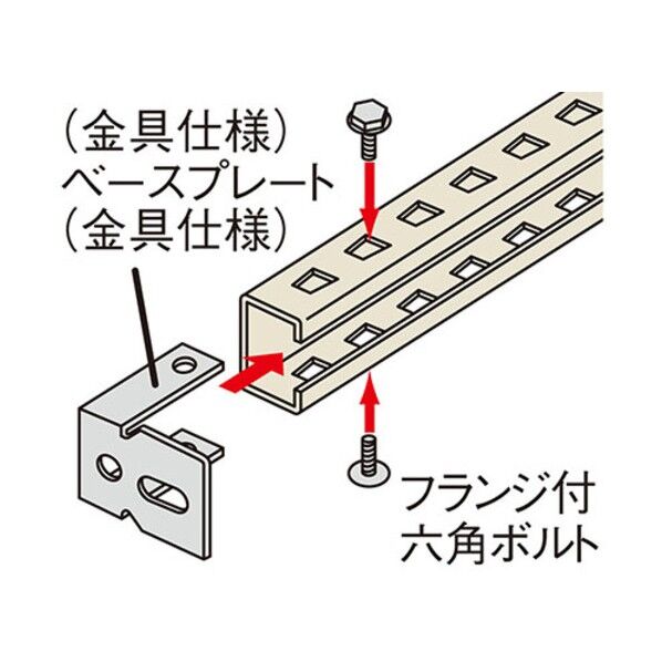 ベースプレート(金具仕様) RAL型用、RAH型用 MMBP-2 1点