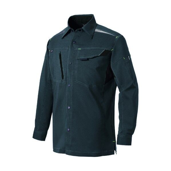 ライトフィックス 長袖シャツ(男女兼用)(薄地) 014チャコール 3L 2535 1