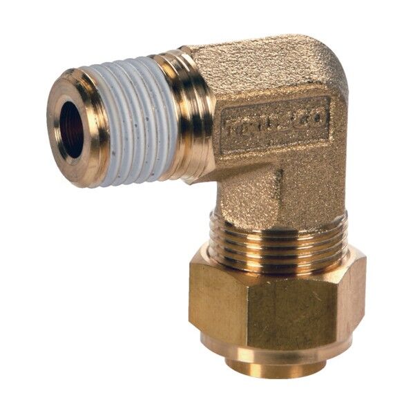 トラスコ(TRUSCO) クイックシール継手 エルボ φ10X6.5 呼びR1/4 TS-10X65-02LM 1点