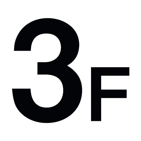 階数表示標識300角 3F 6300000380 1点