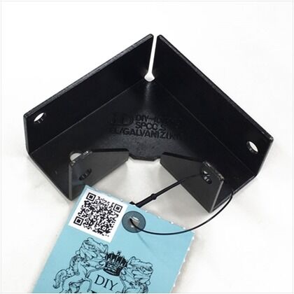 1×4用 Lジョイント 黒亜鉛色 ID-025 1個