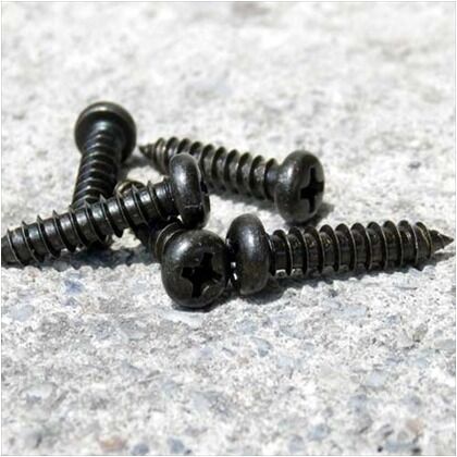 タッピングビス 黒亜鉛色 ナベ 4X14 ID-260 20本