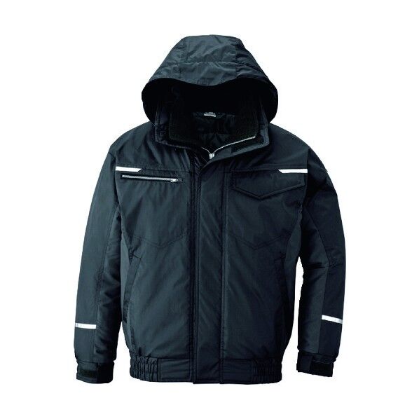 制電防寒ブルゾン(男女兼用) 010ブラック 5L 9366 1点