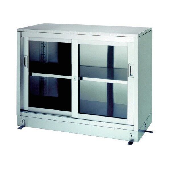 ステンレス保管庫ガラス戸ベース仕様 LG-9060 1点