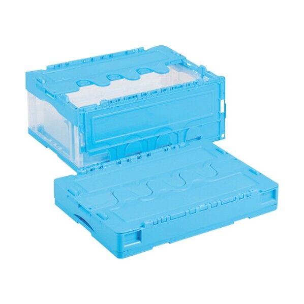 折りたたみコンテナーCF-S31NR 青/透明 CFS31NRBT 1点