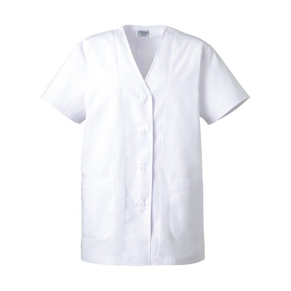 女子白衣(半袖) ホワイト M C251-0-M 1点