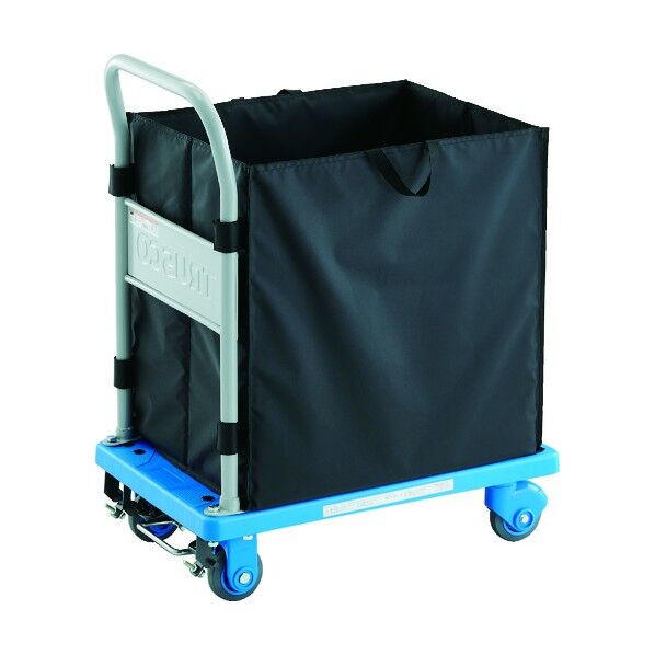 樹脂製運搬車グランカート サイレント(ハンドトラックボックス付) ストッパー付 TPX-702S-CHBA 1点