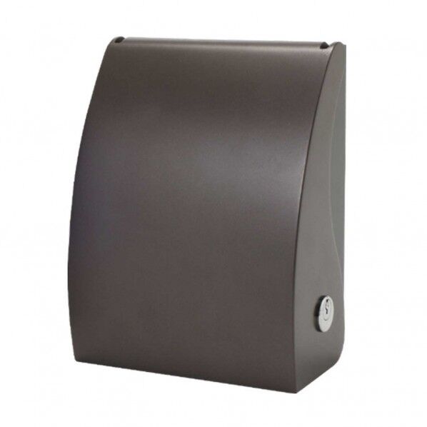 盗電防止 屋外コンセント用セキュリティカバー ダークブラウン 縦182mm×横129mm×奥行78mm KRDS10000DB 1個