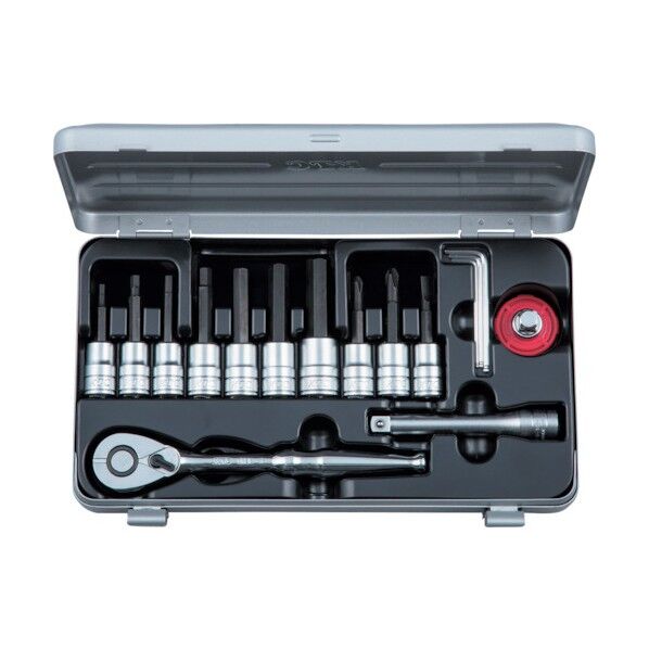 9.5sq.ヘキサゴンビットソケットレンチセット 450 x 165 x 52 mm TBT316HX 1Ｓ