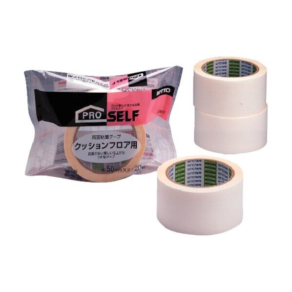 両面粘着テープ クッションフロア用 50mm×20m J0870 1巻